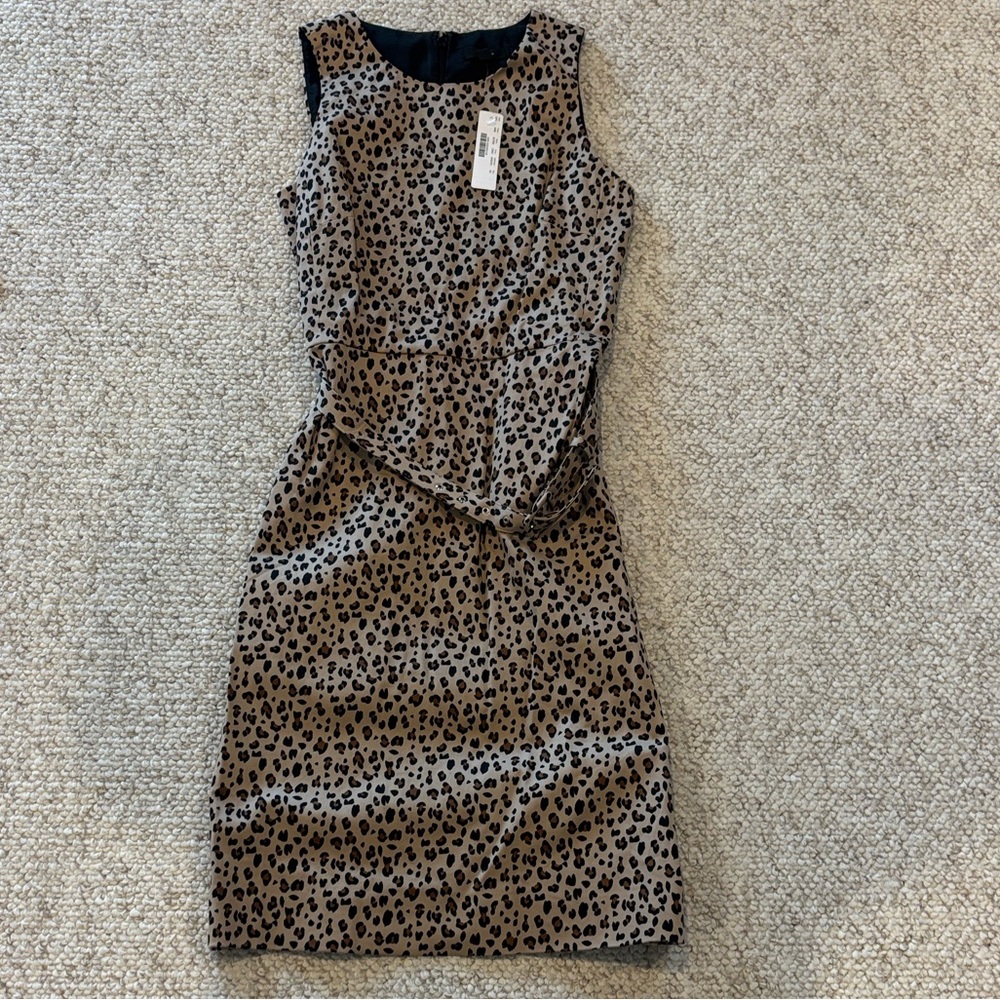 J. Crew Leopard Print Dress NWT